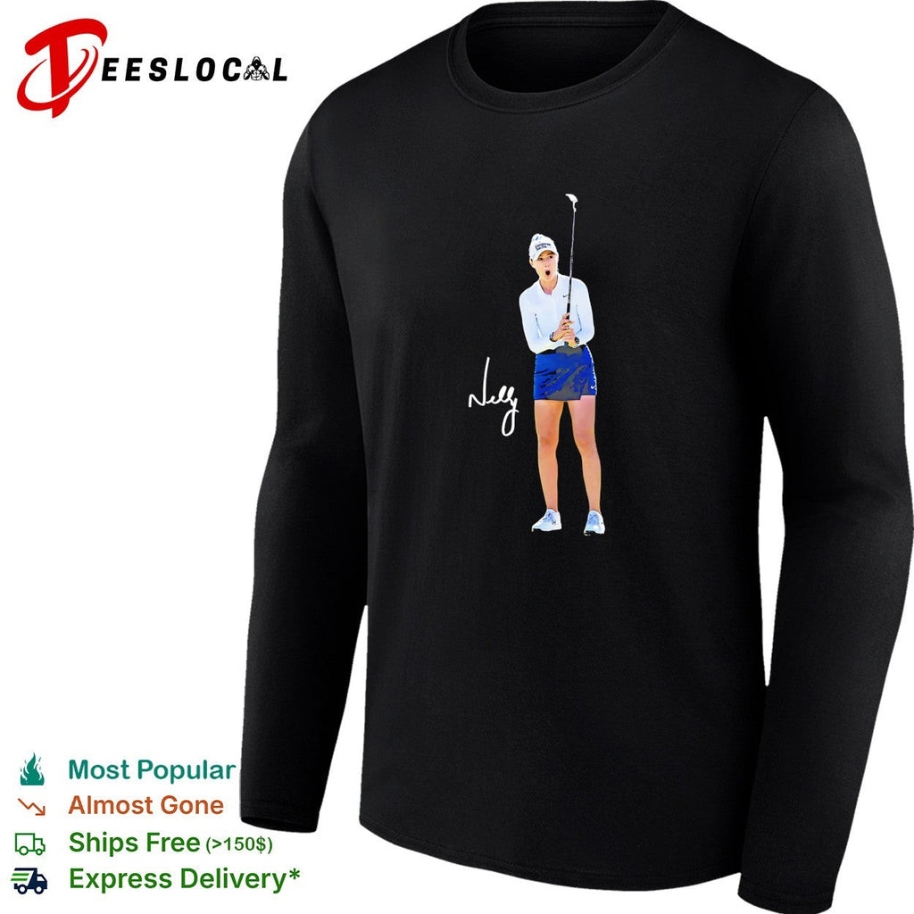 Nelly Korda LPGA tour golfer and Nelly signature autograph golf athlete sport shirt Unisex