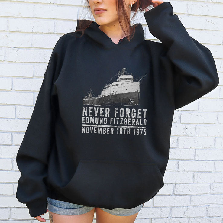 Never Forget Edmund Fitzgerald November 10th 1975 Shirt Unisex