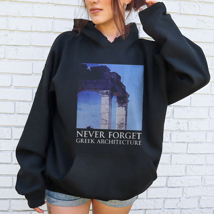 Never Forget Greek Architecture T Shirt Unisex