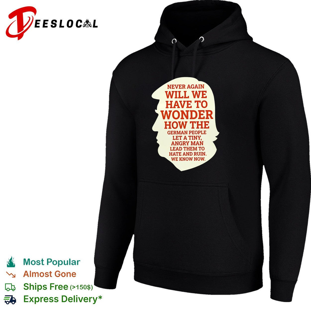 Never again will we have to wonder how the German people silhouette graphic shirt Unisex