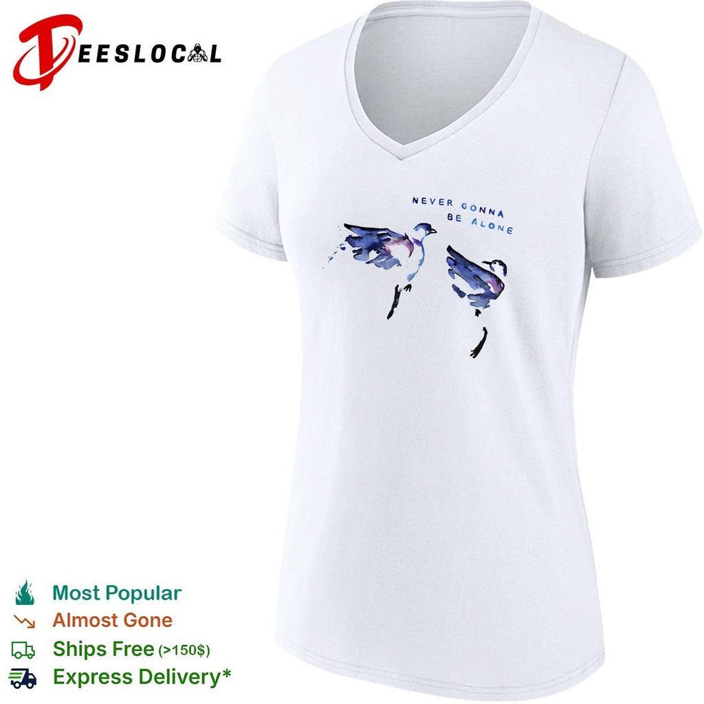 Never gonna be alone watercolor birds shirt Unisex