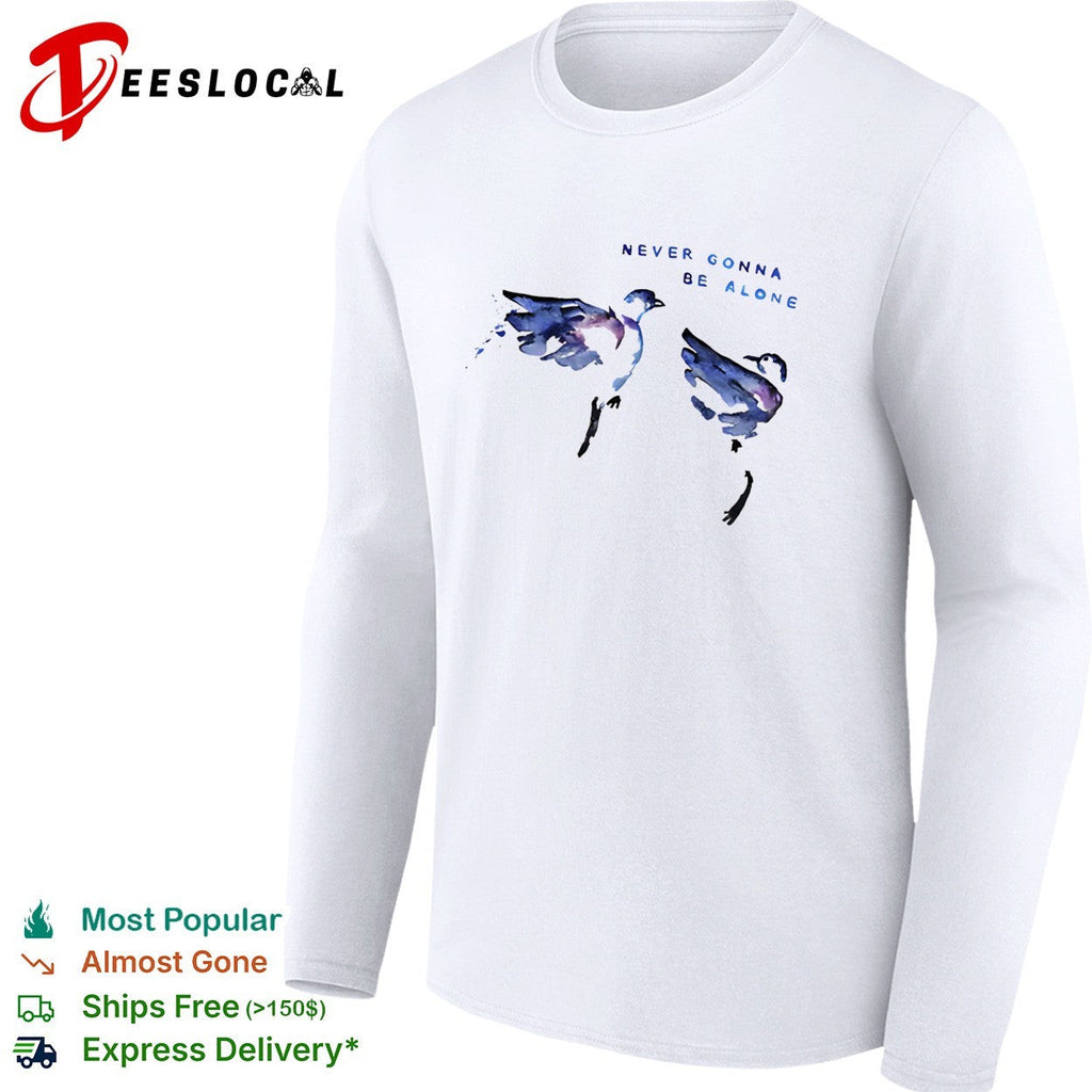 Never gonna be alone watercolor birds shirt Unisex