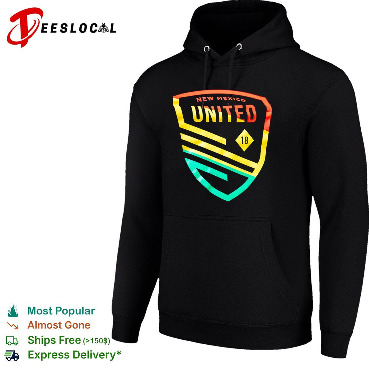 New Mexico United 18 shield logo soccer crest team shirt Unisex
