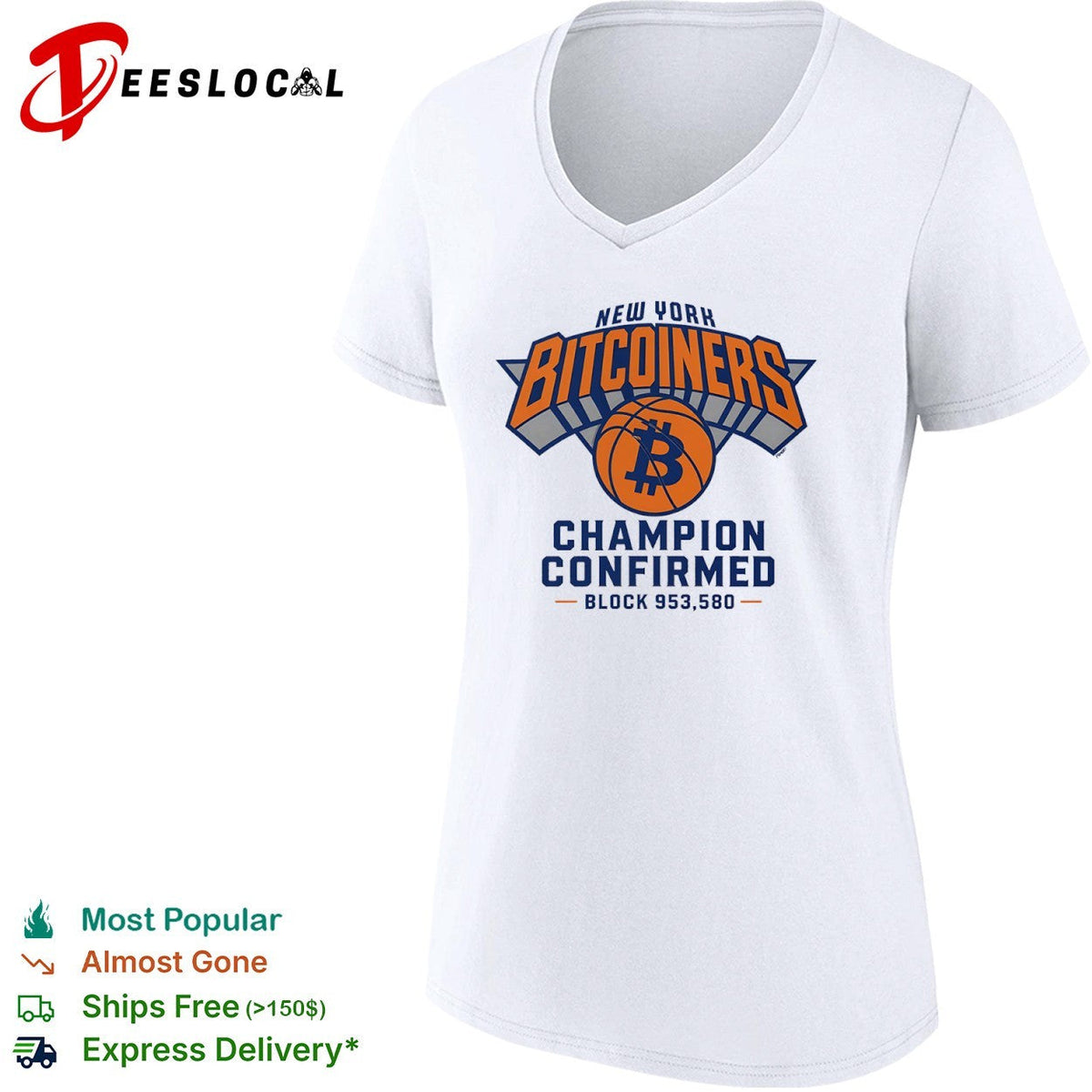 New York Bitcoiners Champion Confirmed Block 953580 shirt Unisex