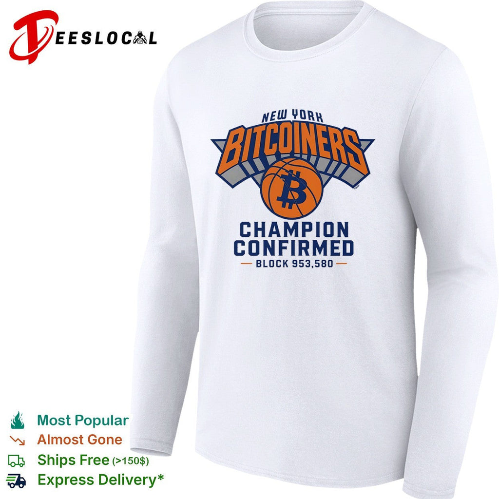 New York Bitcoiners Champion Confirmed Block 953580 shirt Unisex