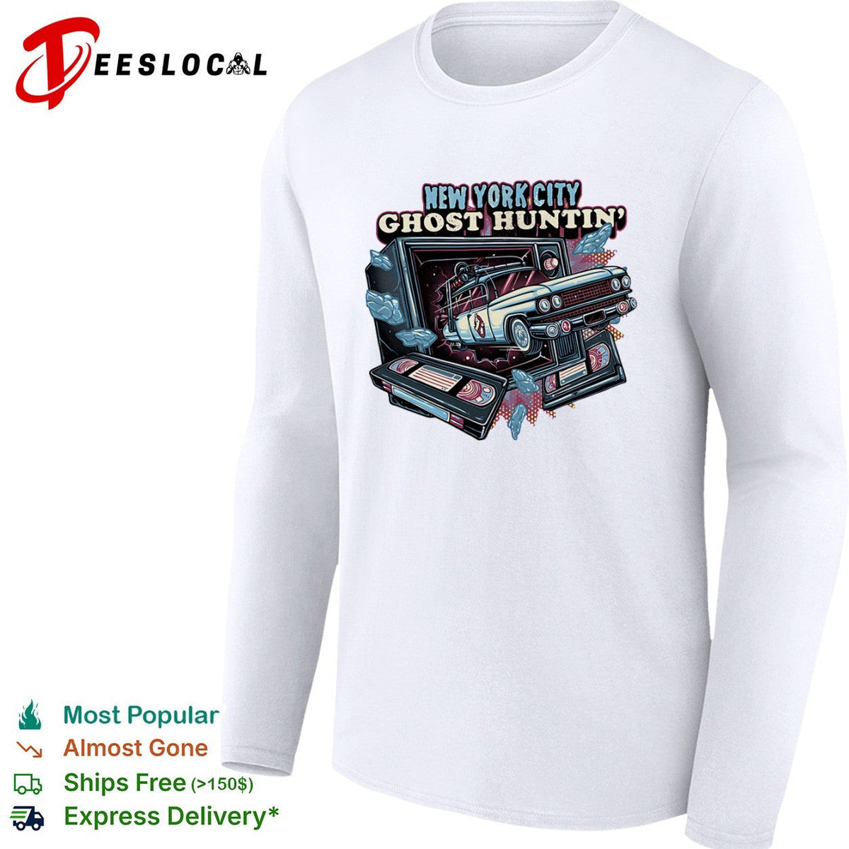 New York City Ghost Huntin the Ecto-1 coming through shirt Unisex