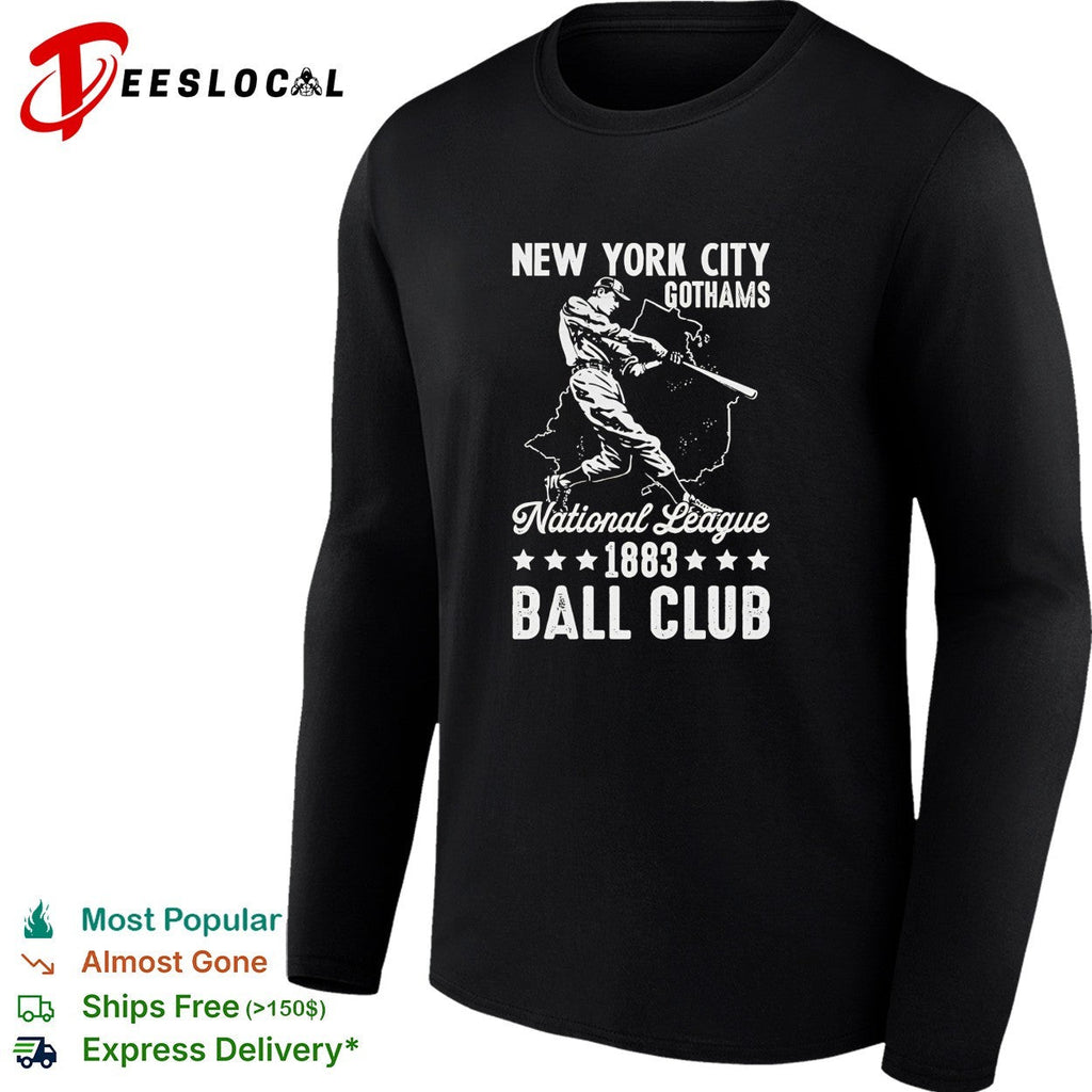 New York City Gothams 1883 National League Ball Club Baseball Player Sport shirt Unisex