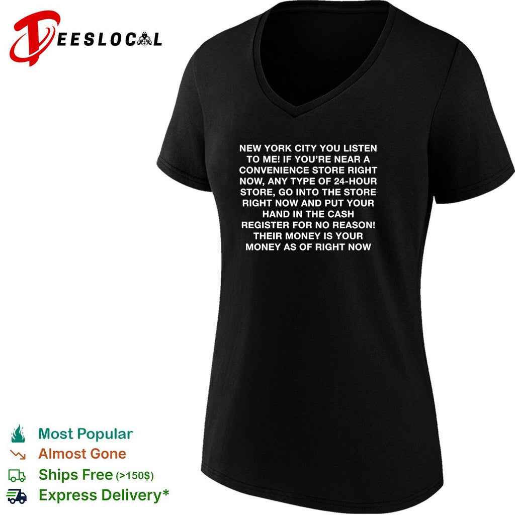New York City convenience bold text comedy rant humor shirt Unisex