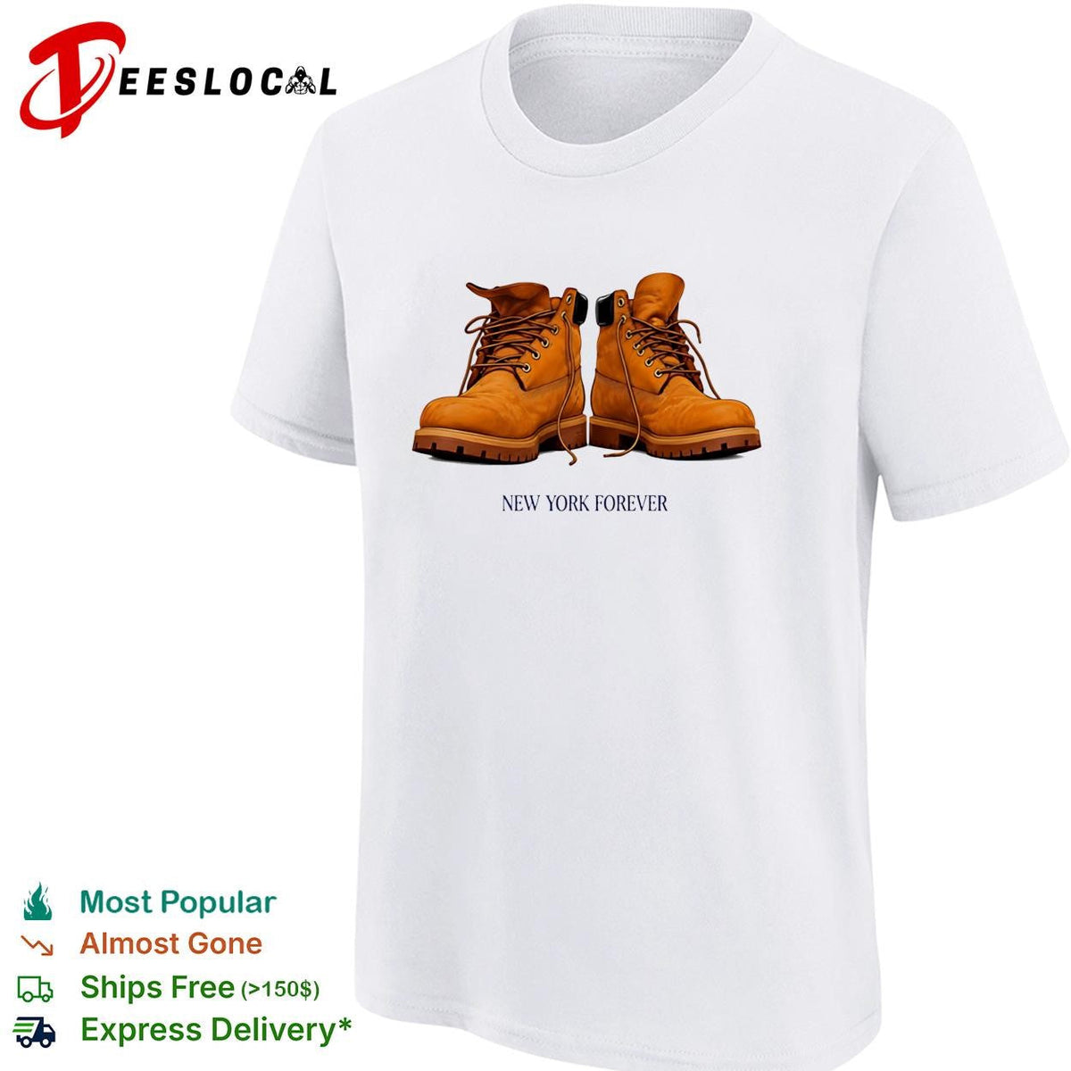 New York Forever Timberland Wheat Boots shirt Unisex