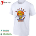 New York Knickerbockers NBA champions 1970 and 1973 trophy basketball shirt Unisex