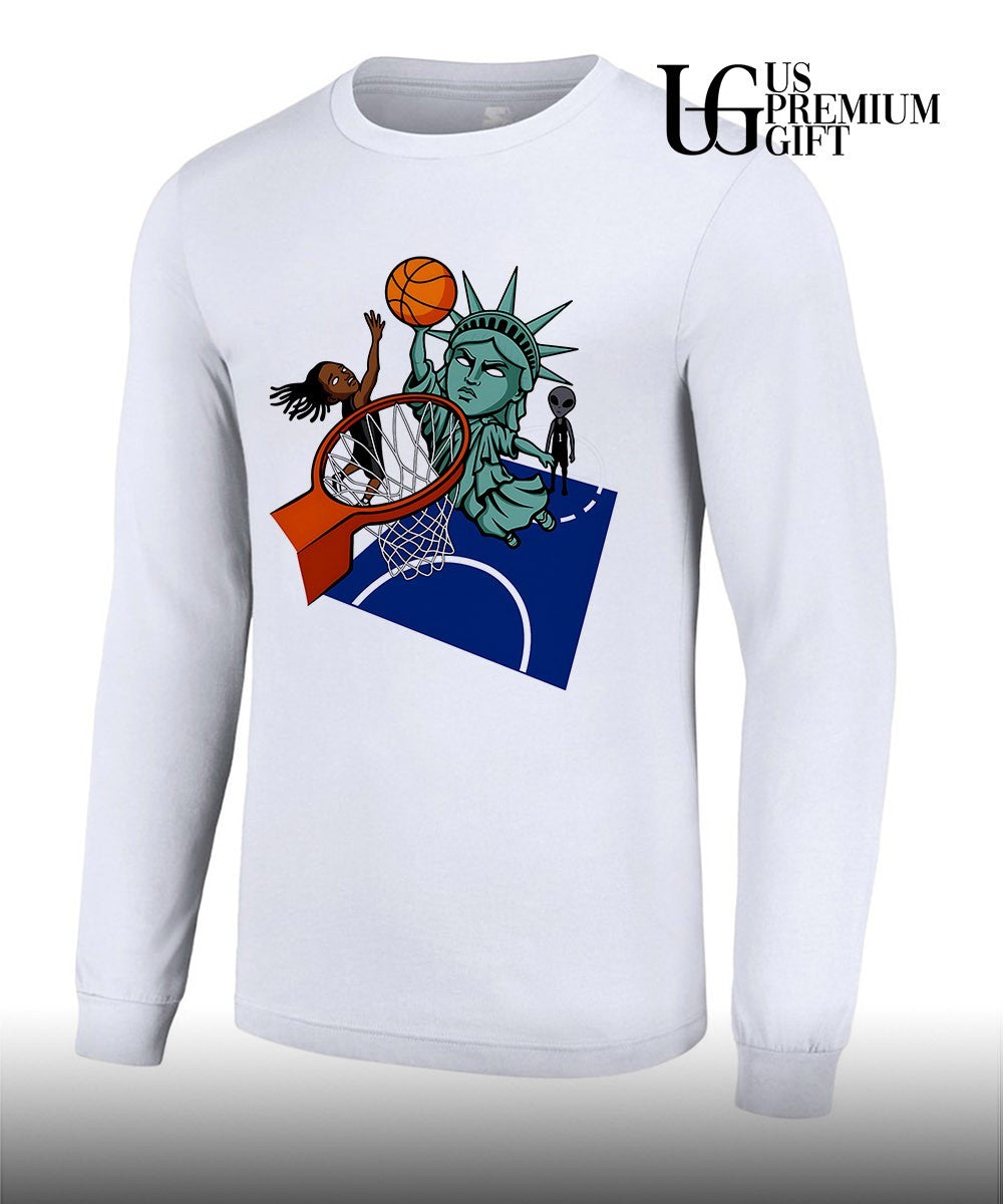 New York Liberty Alien basketball slam dunk shirt Unisex