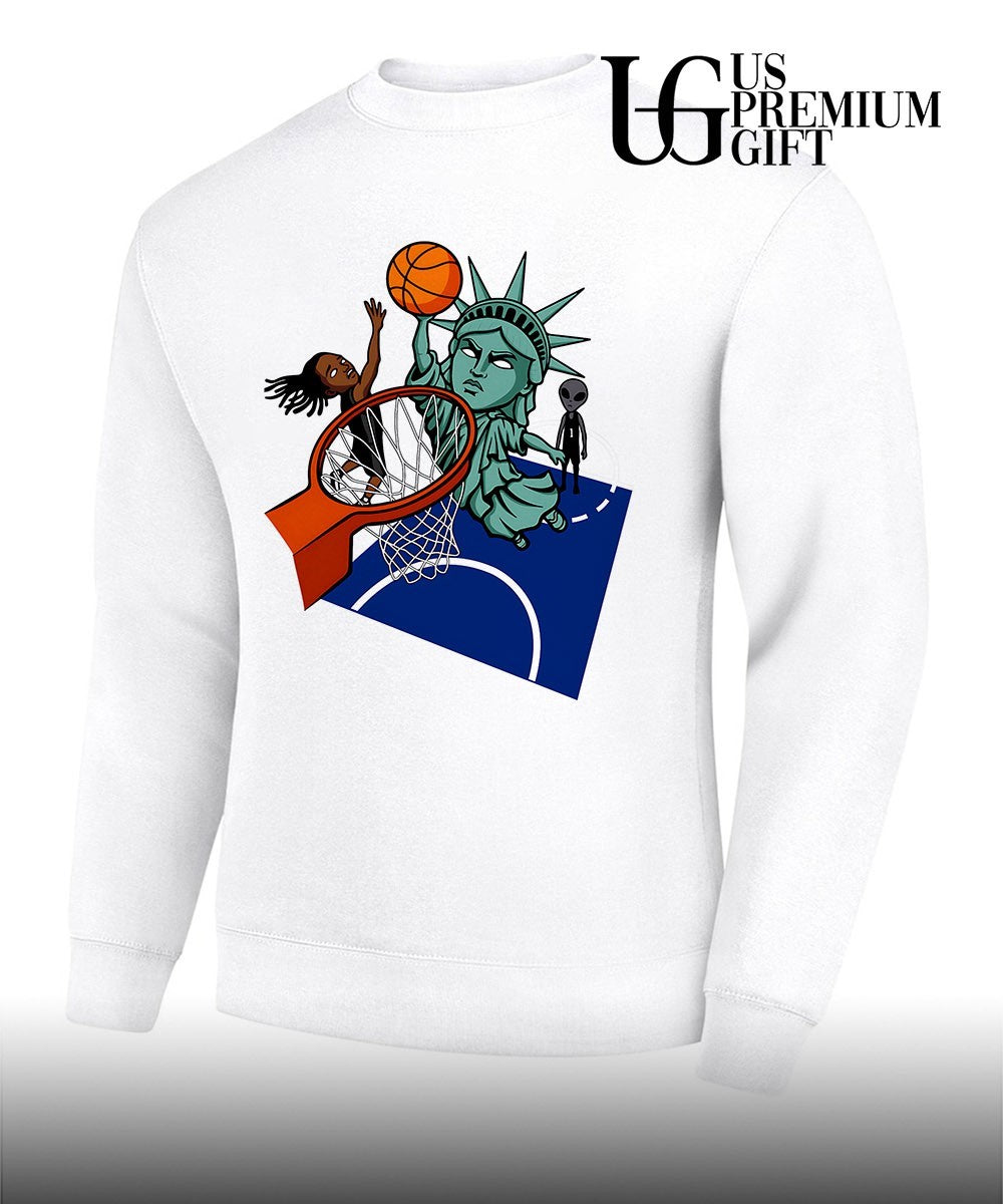 New York Liberty Alien basketball slam dunk shirt Unisex
