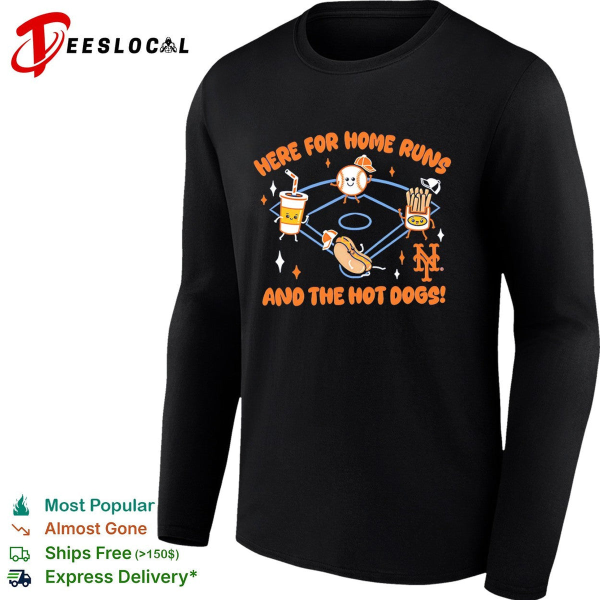 New York Mets Here for Home Runs and the Hot Dogs shirt Unisex
