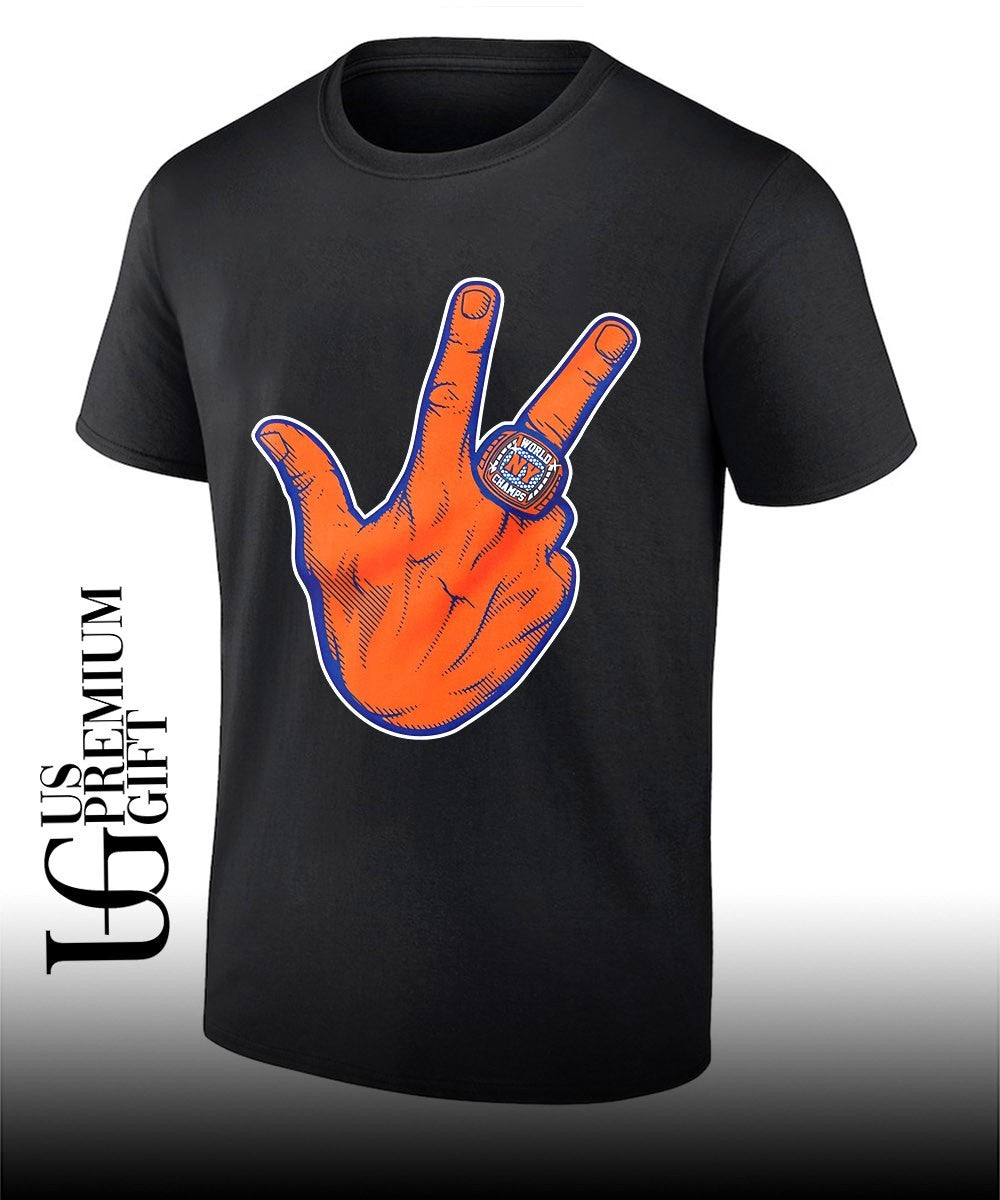 New York Mets World Champs Ring 3 points hand sports fan shirt Unisex