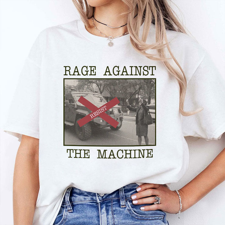 New York Woman Resist Rage Against The Machine T Shirt Unisex