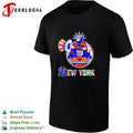 New York Yankees Mets Knicks Rangers Statue of Liberty logo funny shirt Unisex