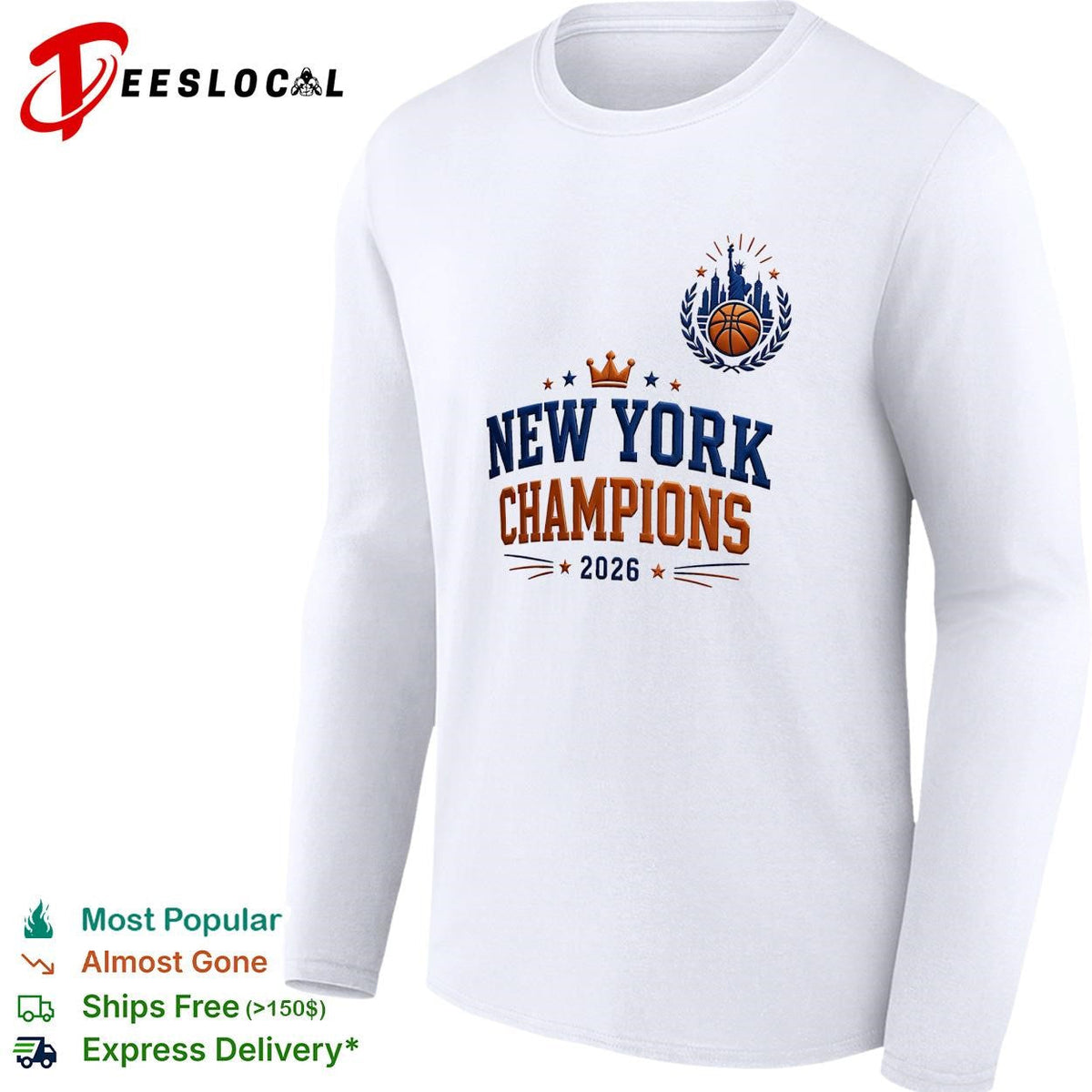 New York champions 2026 crown baseball shirt Unisex