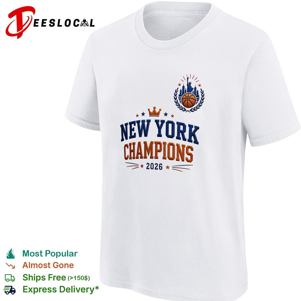 New York champions 2026 crown baseball shirt Unisex