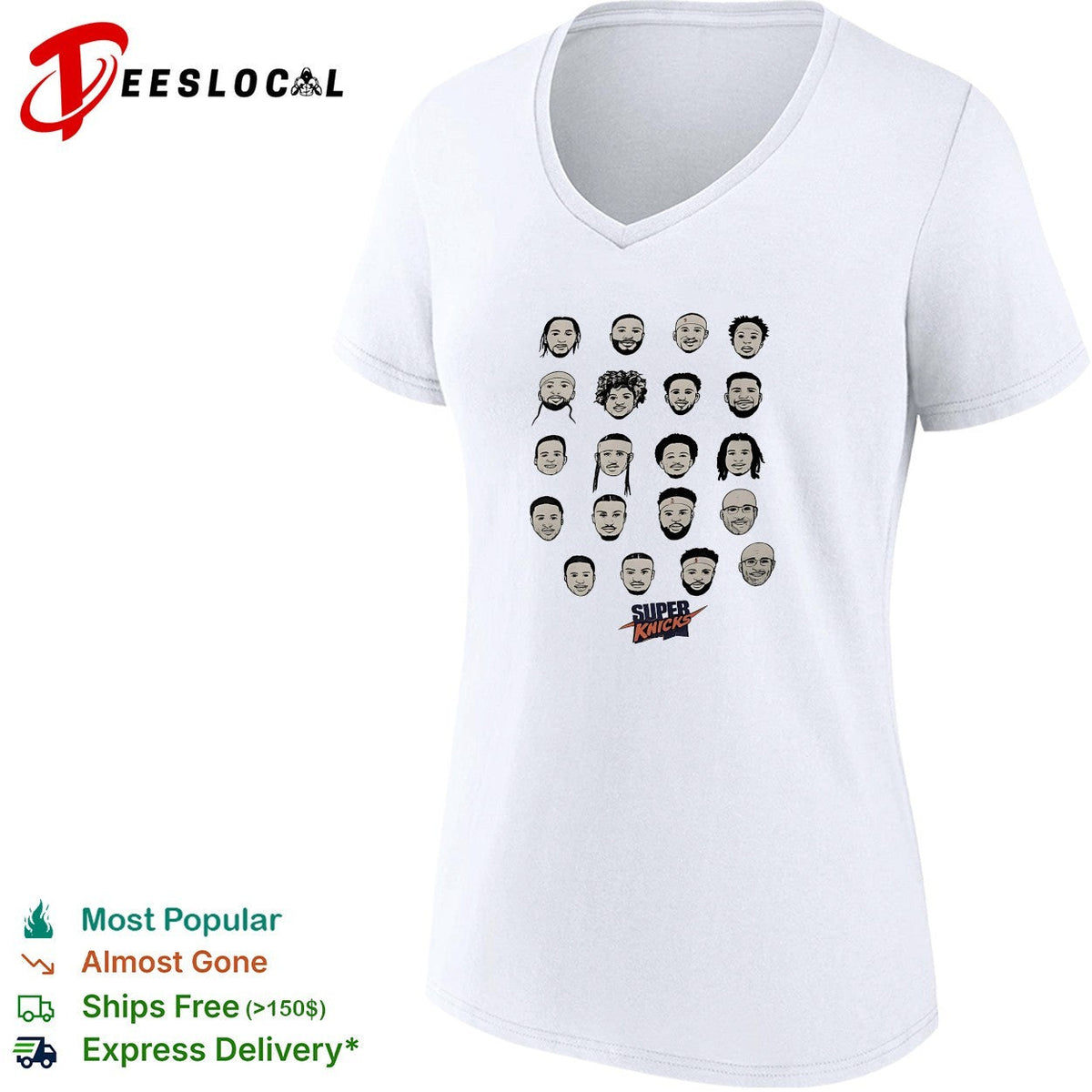 New York super Knicks full team faces caricature shirt Unisex