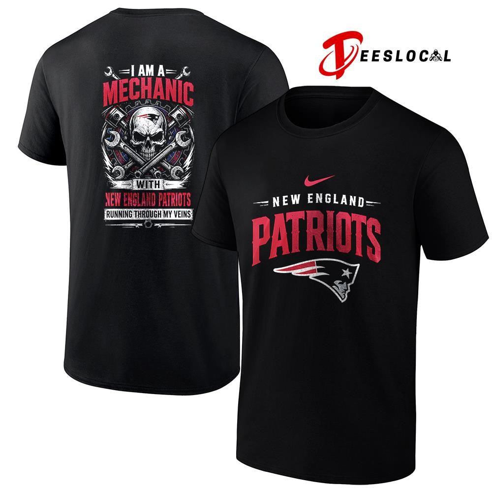 NewEnglandPatriotsIamamechanicrunningthroughmyveinsskeletonshirt Unisex