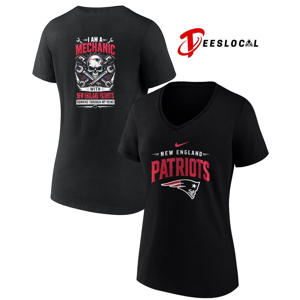 NewEnglandPatriotsIamamechanicrunningthroughmyveinsskeletonshirt Unisex