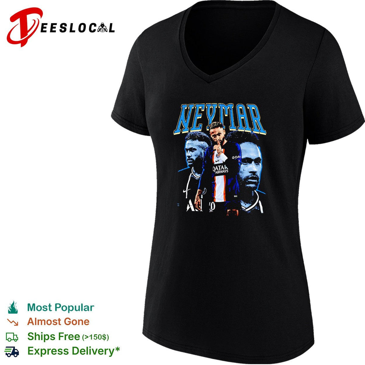 Neymar Paris Saint Germain graphic shirt Unisex
