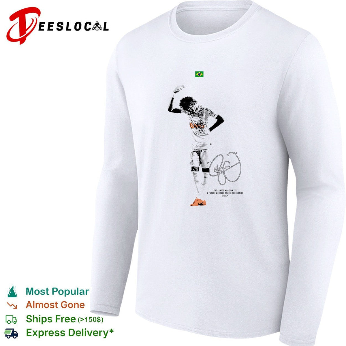 Neymar Santos the Santos magician signature shirt Unisex