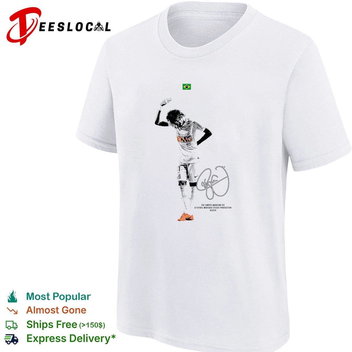 Neymar Santos the Santos magician signature shirt Unisex