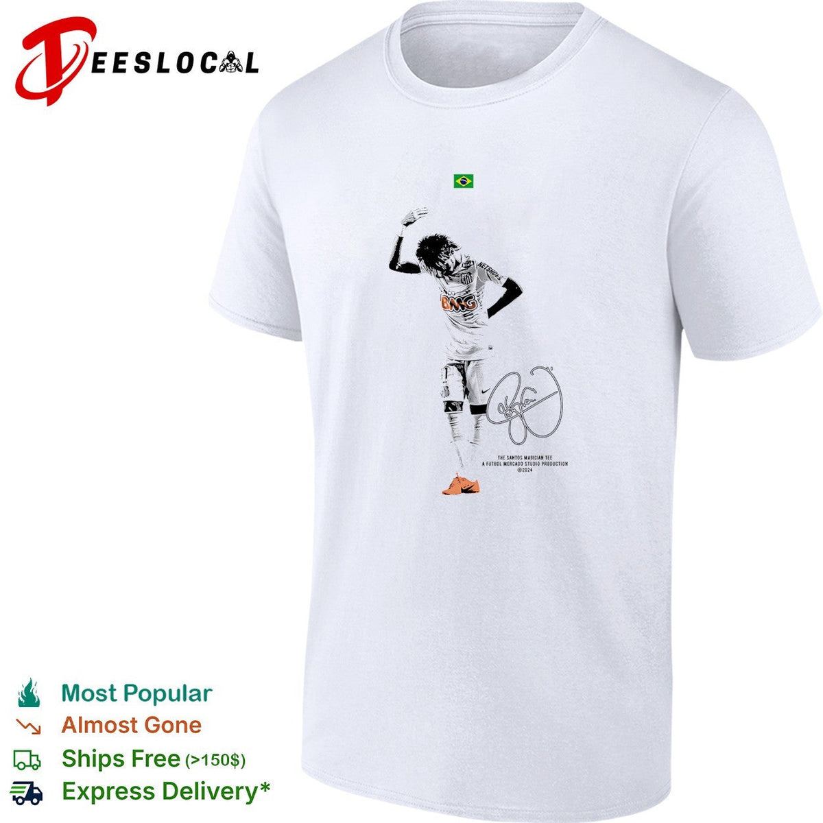 Neymar Santos the Santos magician signature shirt Unisex