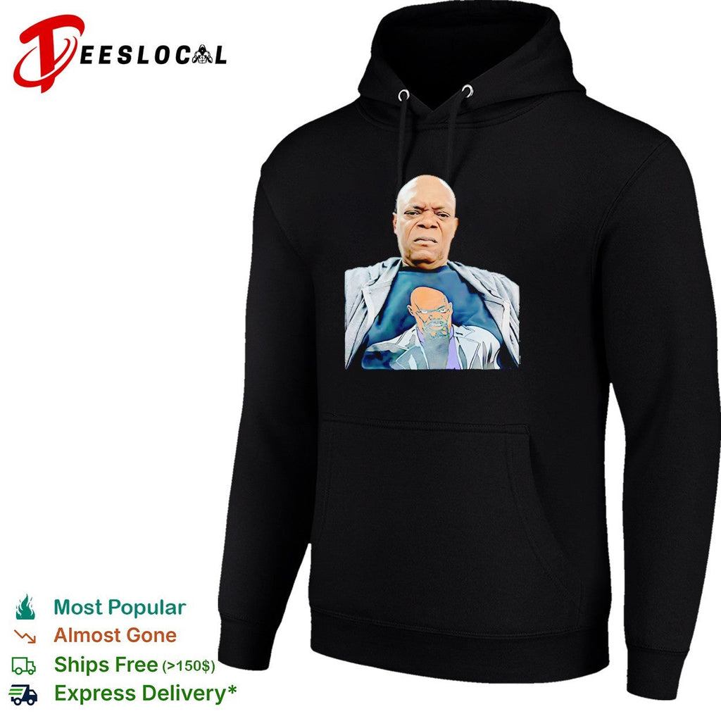 Nick Fury wearing Nick Fury portrait funny shirt Unisex