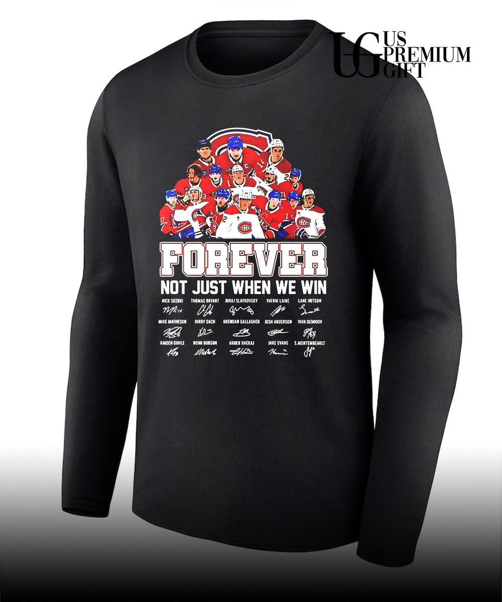 Nick Suzuki Juraj Slafkovsky Patrik Laine Lane Hutson Montreal Canadiens signature shirt Unisex
