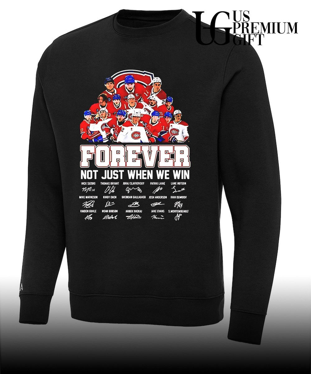 Nick Suzuki Juraj Slafkovsky Patrik Laine Lane Hutson Montreal Canadiens signature shirt Unisex