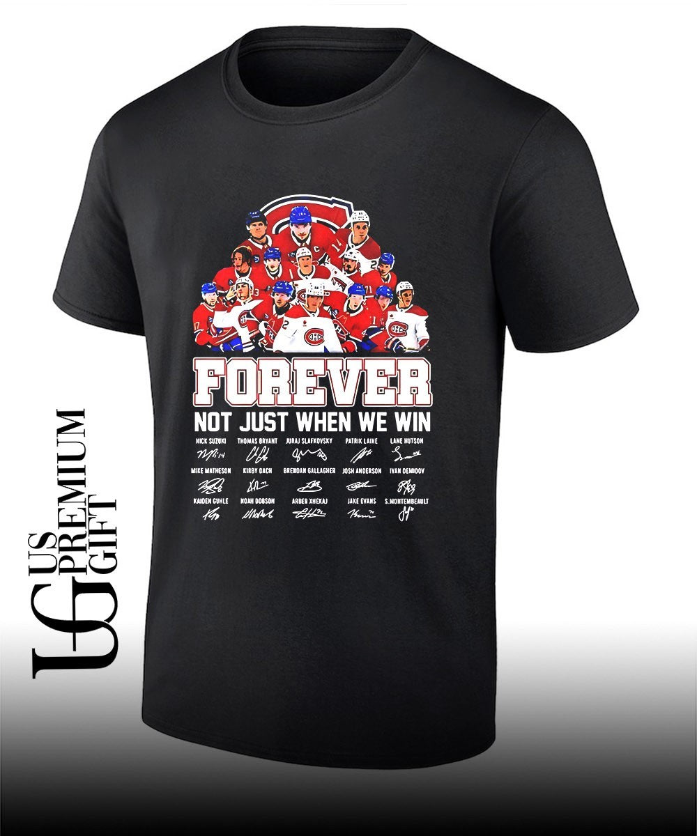 Nick Suzuki Juraj Slafkovsky Patrik Laine Lane Hutson Montreal Canadiens signature shirt Unisex