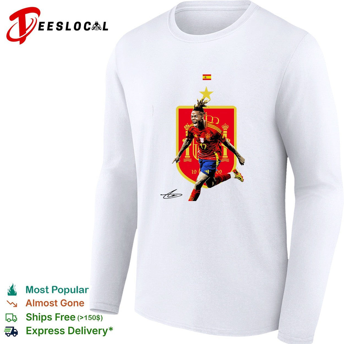 Nico Williams Spain badge shirt Unisex