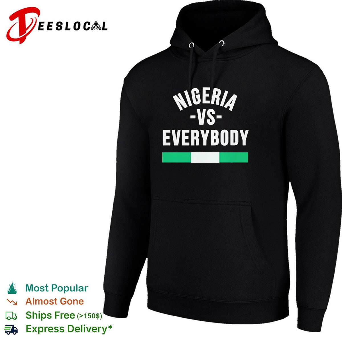 Nigeria vs everybody flag soccer pride shirt Unisex