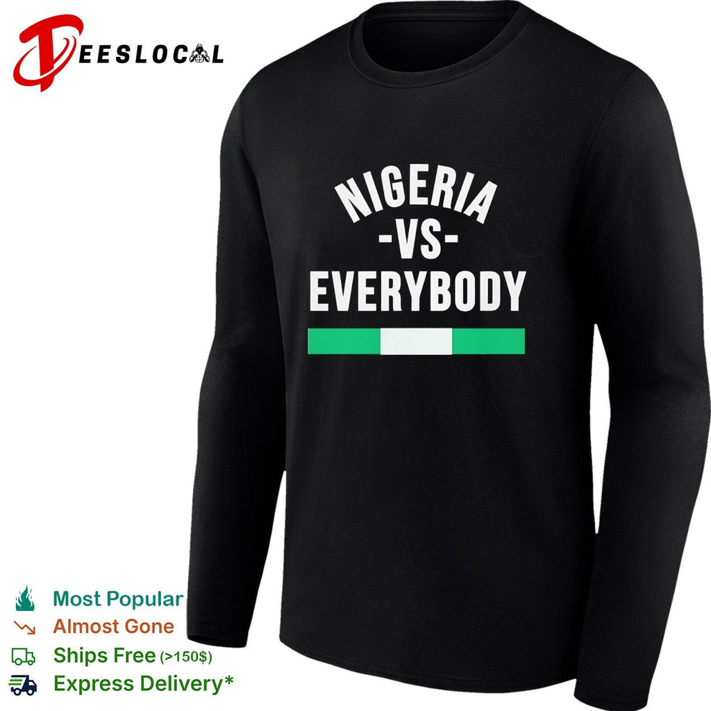 Nigeria vs everybody flag soccer pride shirt Unisex