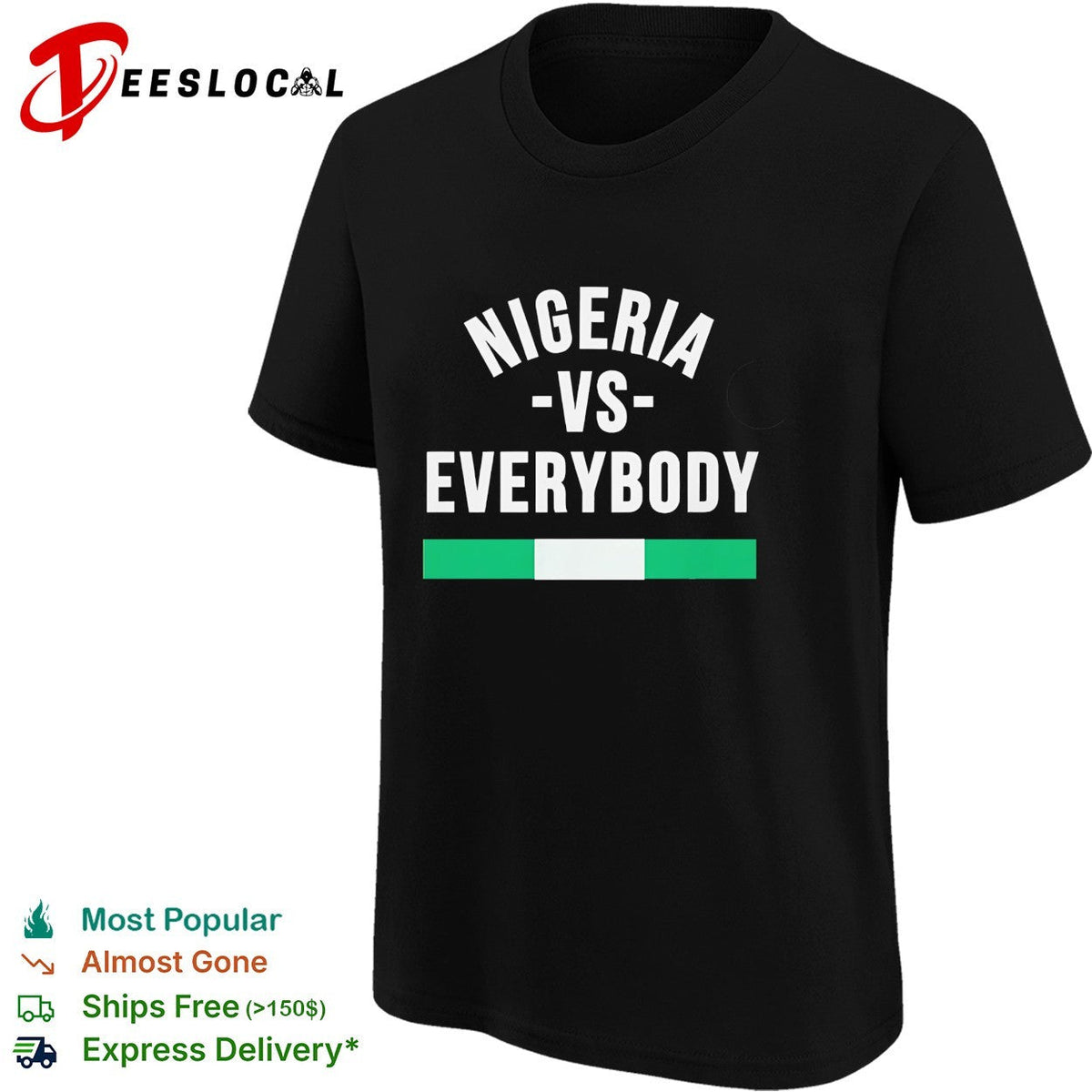 Nigeria vs everybody flag soccer pride shirt Unisex
