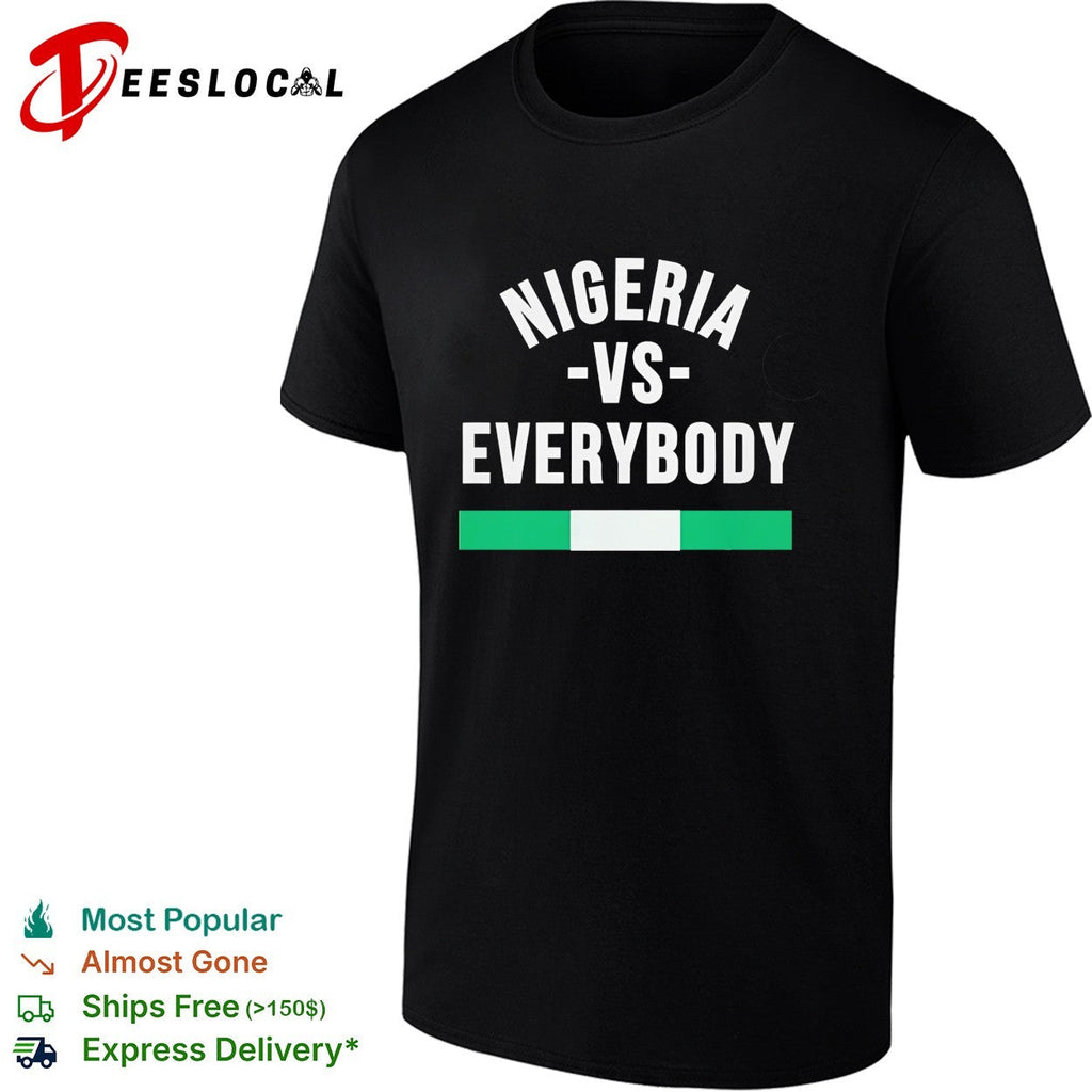 Nigeria vs everybody flag soccer pride shirt Unisex