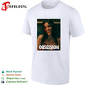 Nikki Freeman bloody faced woman smiling horror movie poster art shirt Unisex