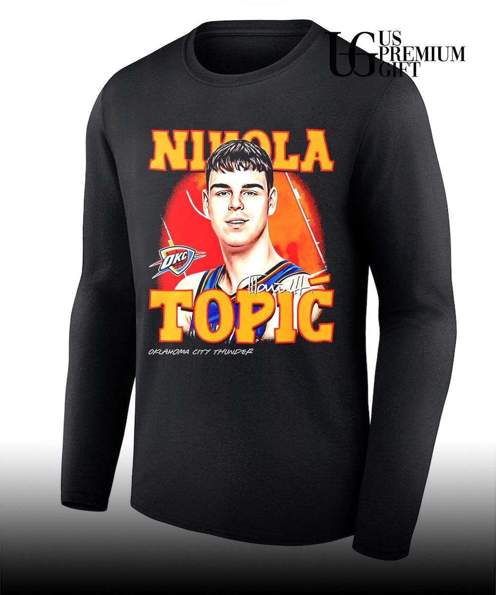 Nikola Topic Oklahoma City Thunder NBA Player Basketball signature shirt Unisex