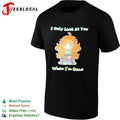 Ninomae Ina nis Hololive I Only Look at You When Im Done chibi anime character shirt Unisex