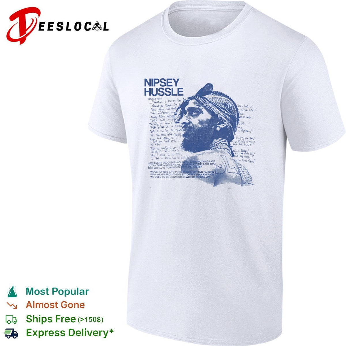 Nipsey Hussle Now every second is a classic when nothing last gotta take a shirt Unisex