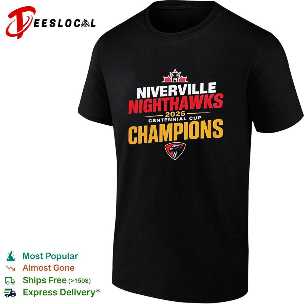 Niverville Nighthawks 2026 Centennial Cup Champions Hockey Tournament Winner shirt Unisex
