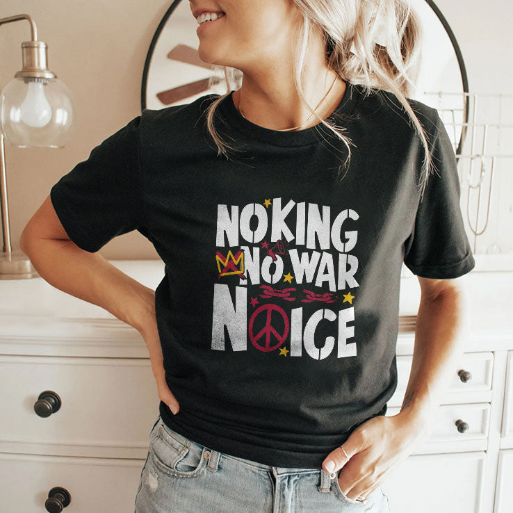 No King No War No ICE Shirt Unisex