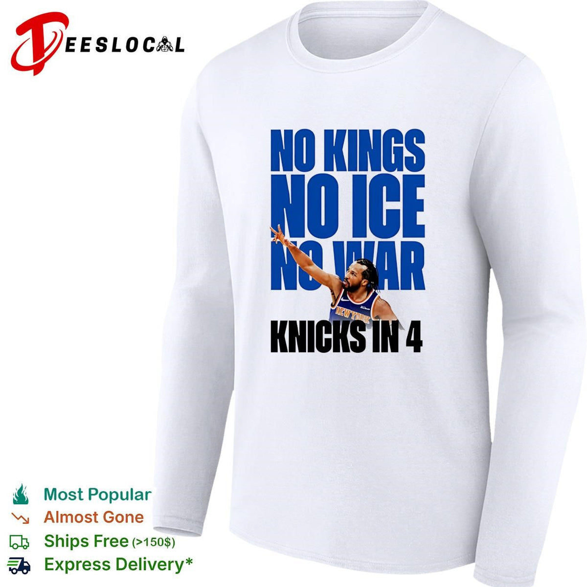 No Kings No Ice No War Knicks In 4 Finals 2026 shirt Unisex