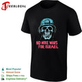 No More Wars for Israel Skull Helmet Military shirt Unisex