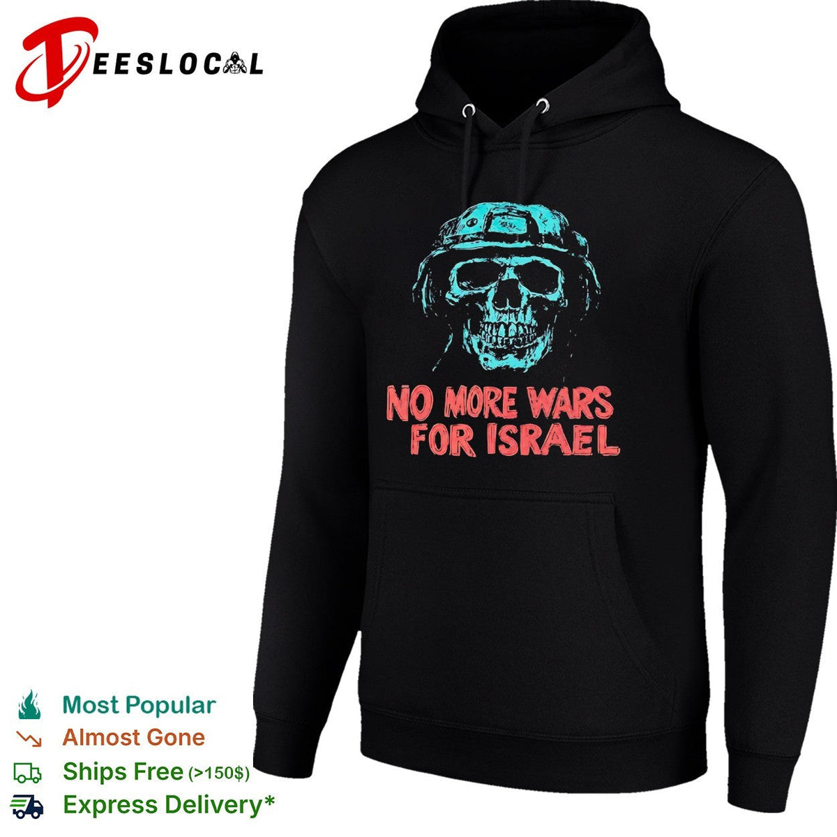 No More Wars for Israel skull helmet shirt Unisex