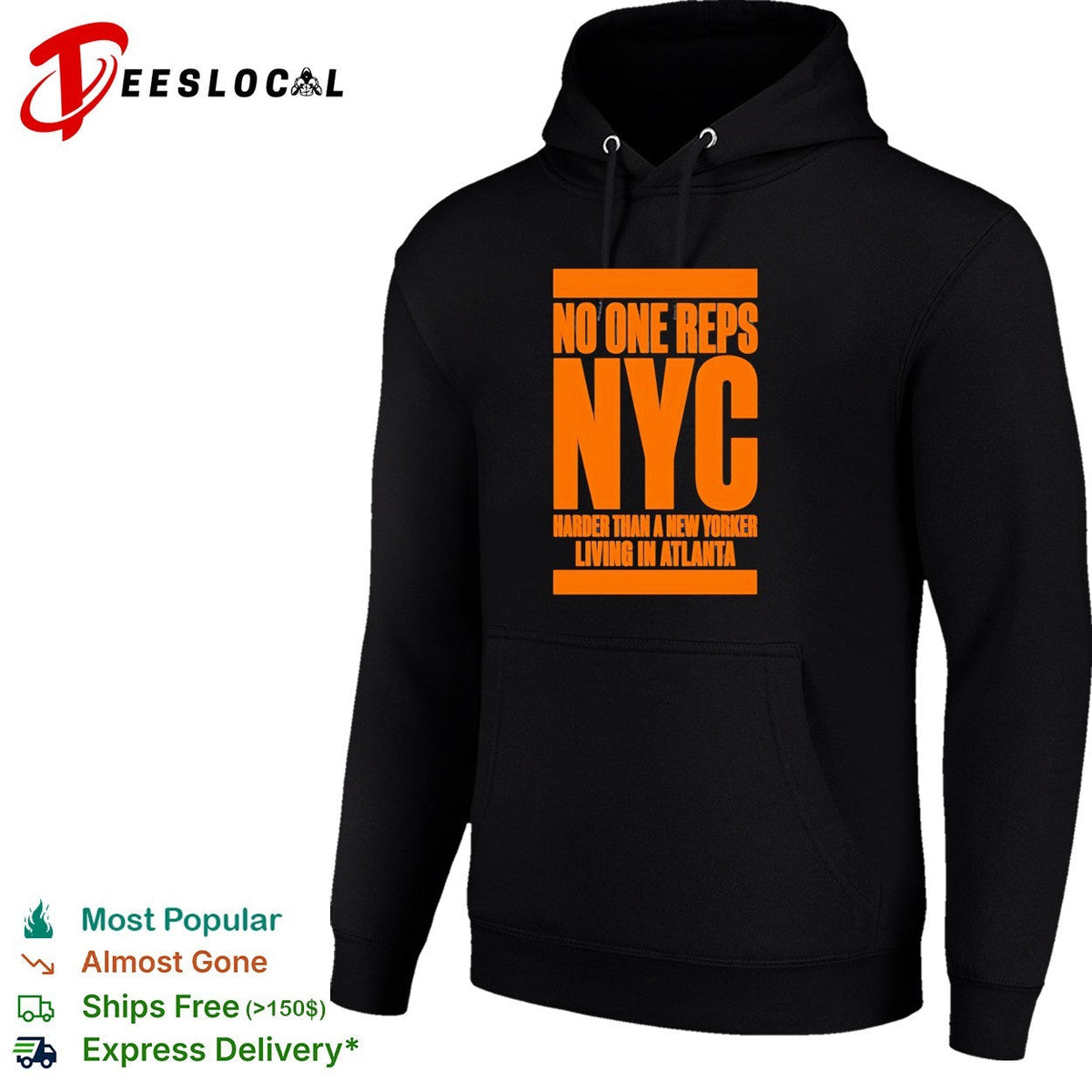 No one reps NYC harder than a new yorker living in Atlanta shirt Unisex