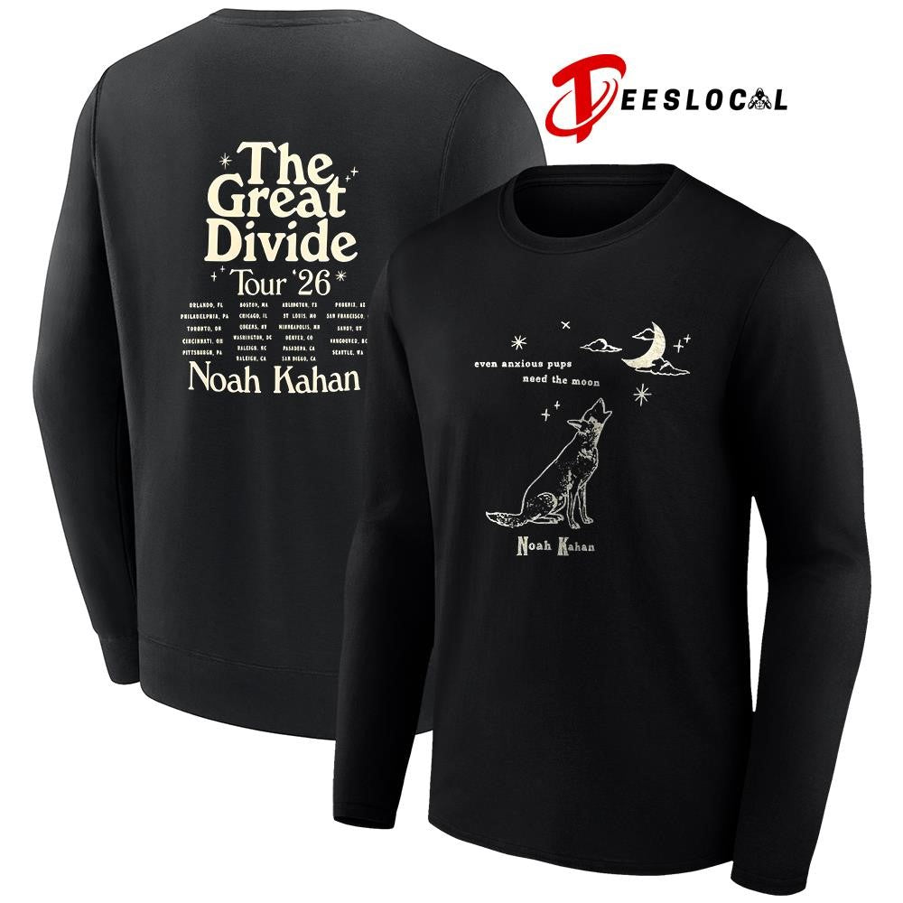 Noah Kahan Orbiter Howling Pup The Great Divide tour dates schedule shirt Unisex