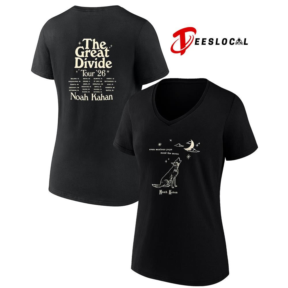 Noah Kahan Orbiter Howling Pup The Great Divide tour dates schedule shirt Unisex